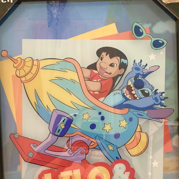 POP Creations Disney’s Lilo and Stitch Rocket 3D Painted Glass Wall Decor NEW - Picture 5 of 7